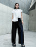 Stripe Panel Wide Pants